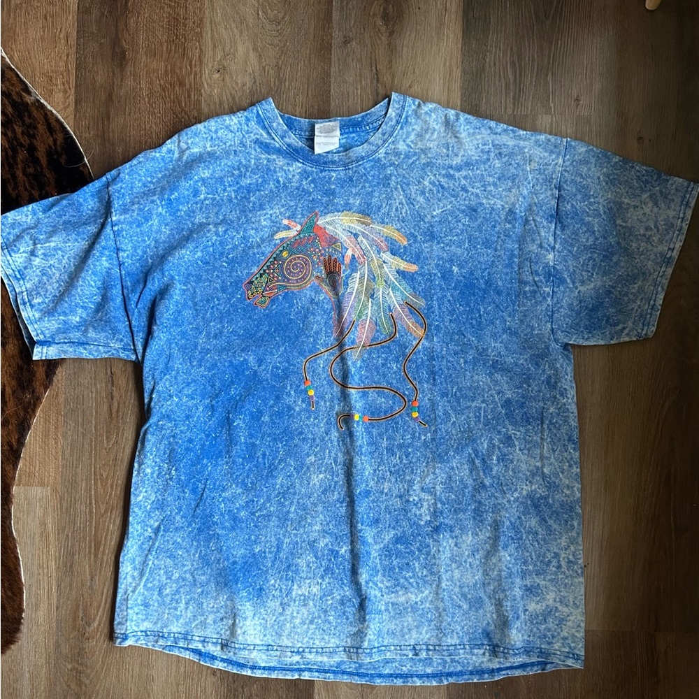 Tribal horse graphic tee, XXL